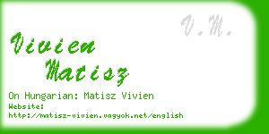 vivien matisz business card